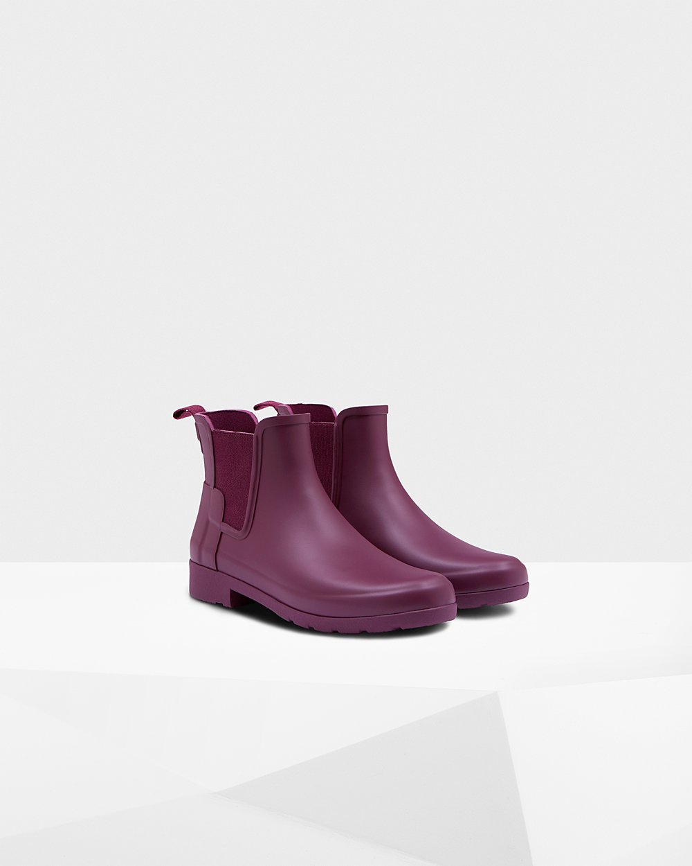 Womens Chelsea Boots - Hunter Refined Slim Fit (89OVNHFAE) - Purple